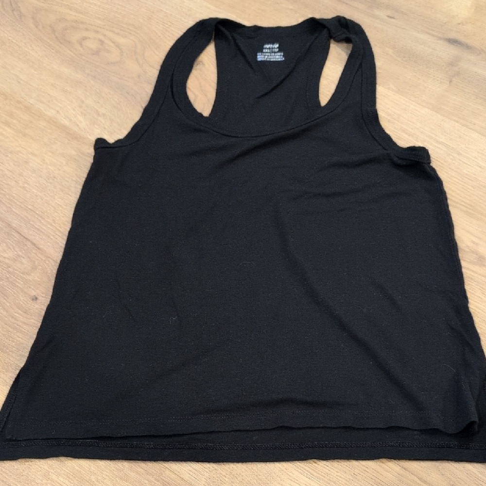 aerie Black Racerback Tank Top
